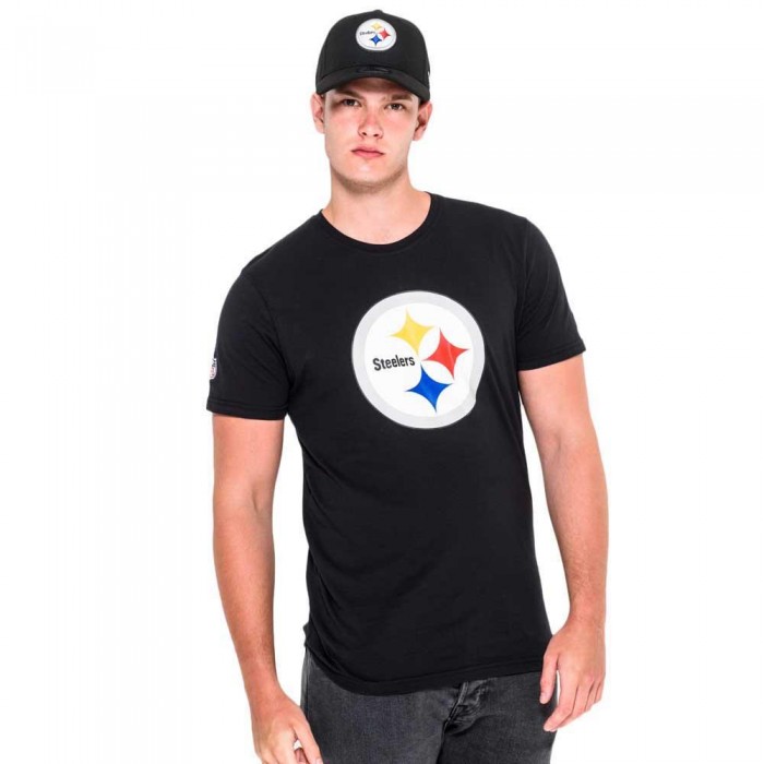 [해외]뉴에라 Pittsburgh Steelers 팀 로고 반팔 티셔츠 136601006 Black