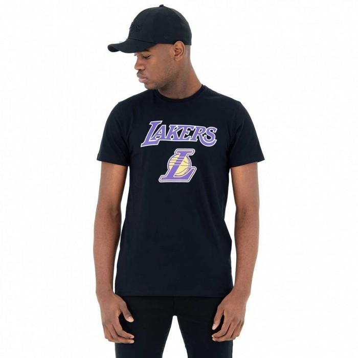 [해외]뉴에라 팀 로고 Los Angeles Lakers 반팔 티셔츠 136788956 Black