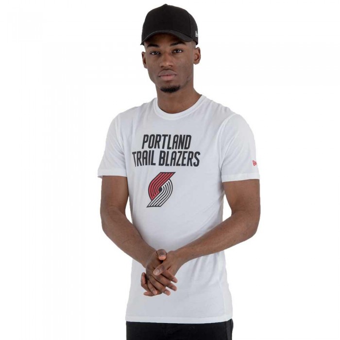 [해외]뉴에라 팀 로고 Portland 트레일 Blazers 반팔 티셔츠 136788972 White
