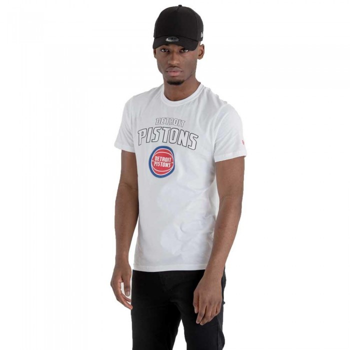 [해외]뉴에라 반팔 티셔츠 팀 로고 Detroit Pistons 136788984 White