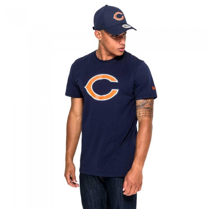 [해외]뉴에라 Chicago Bears 팀 로고 반팔 티셔츠 136601022 Oceanside Blue