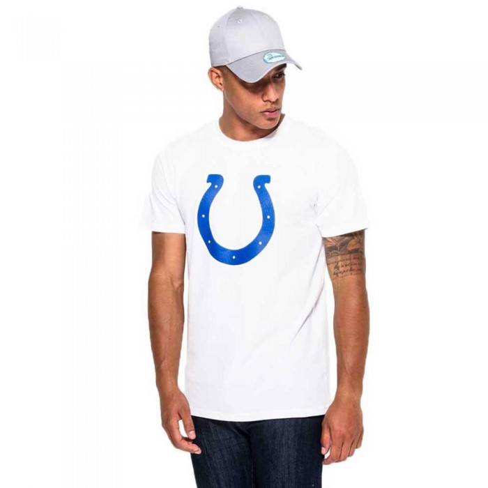 [해외]뉴에라 Indianapolis Colts 팀 로고 반팔 티셔츠 136601061 Optic White