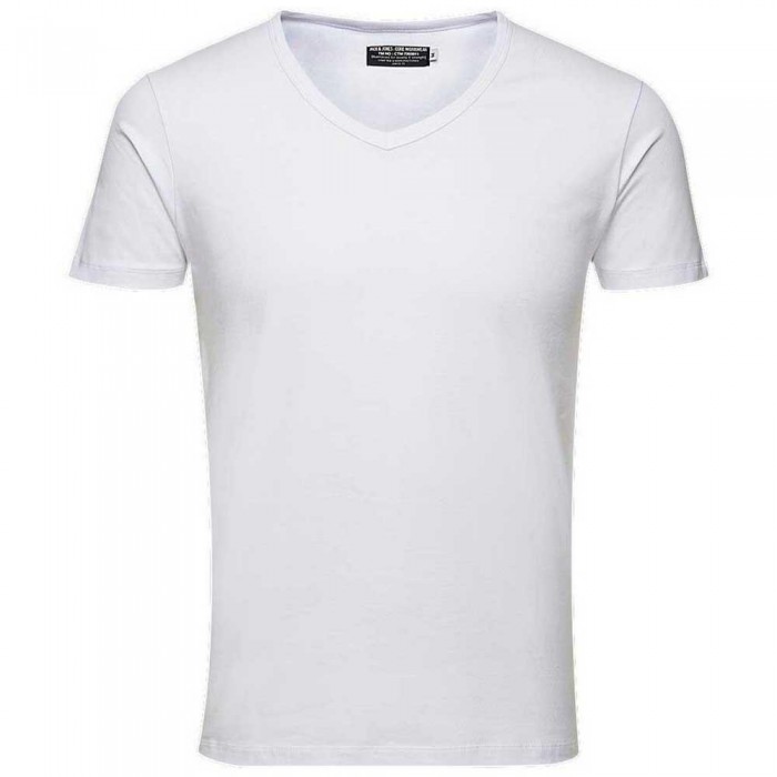 [해외]잭앤존스 Basic V-넥 반팔 티셔츠 136843256 Optical White