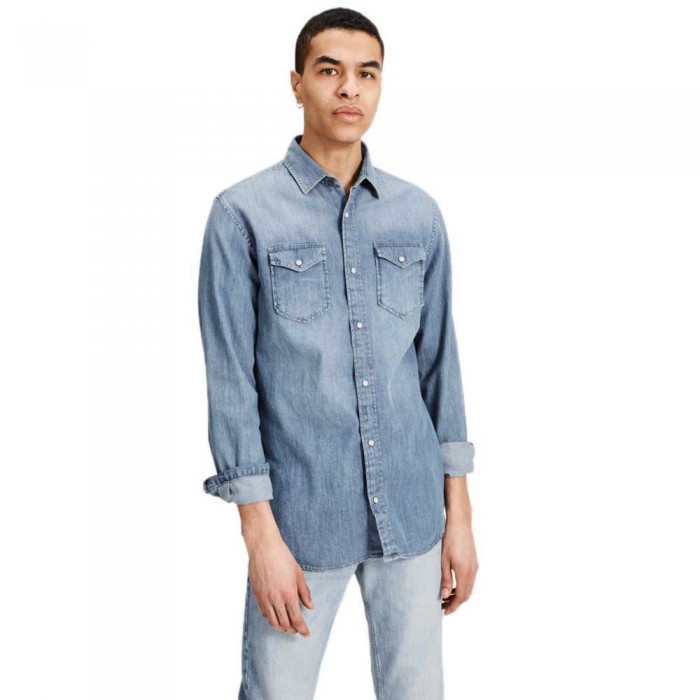 [해외]잭앤존스 긴 소매 셔츠 Essential Sheridan 136999220 Medium Blue Denim