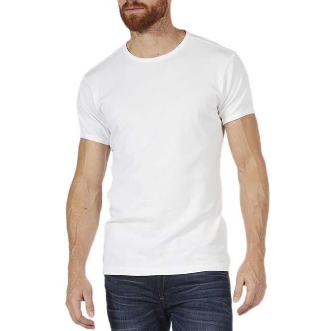 [해외]PETROL INDUSTRIES Ribbed 넥 반팔 티셔츠 136995279 Bright White
