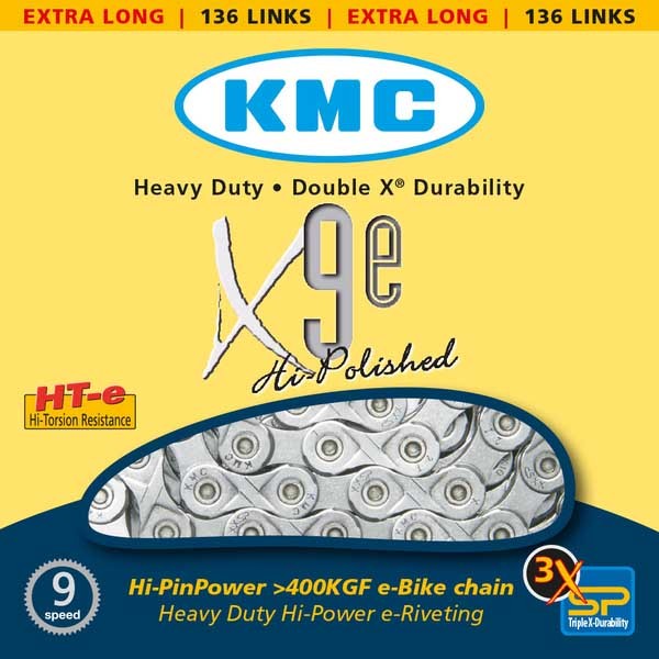 [해외]KMC E9 Road/MTB 체인 1136711605 Silver