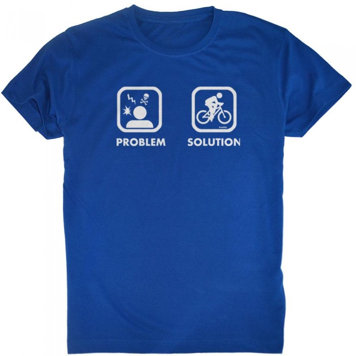 [해외]KRUSKIS 프로blem 솔루션 Bike 반팔 티셔츠 1136696495 Royal Blue