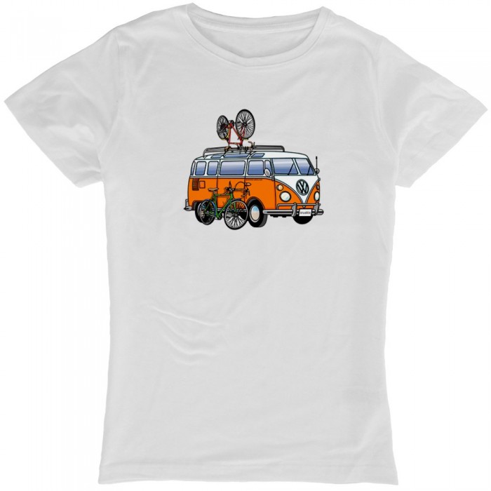 [해외]KRUSKIS Hippie Van Bike 반팔 티셔츠 1137184425 White