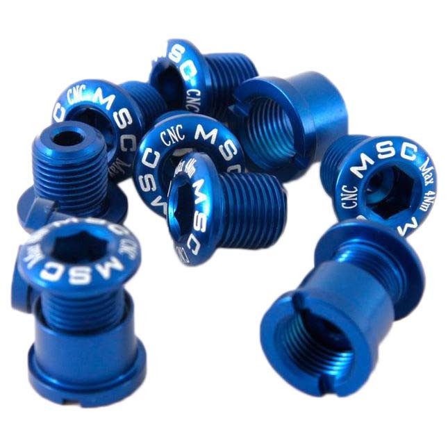 [해외]MSC Chainring Bolts Kit Alu7075T6 12 단위 나사 1136459224 Blue