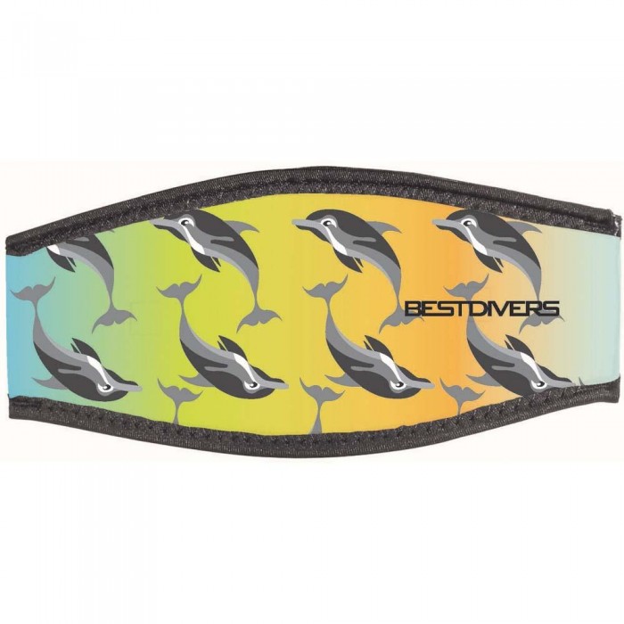 [해외]BEST DIVERS 줄자 Neoprene Mask Strap 6 Dolphin 10136810072 Double Velcro