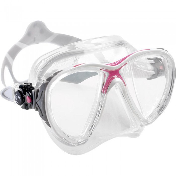 [해외]크레시 다이빙 마스크 Big Eyes Evolution Crystal 101340397 Transparent / White / Pink