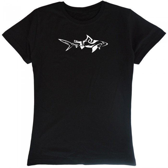 [해외]KRUSKIS Shark Tribal 반팔 티셔츠 10135920222 Black
