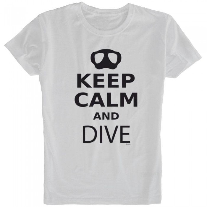 [해외]KRUSKIS Keep Calm and Dive 반팔 티셔츠 10136696362 White