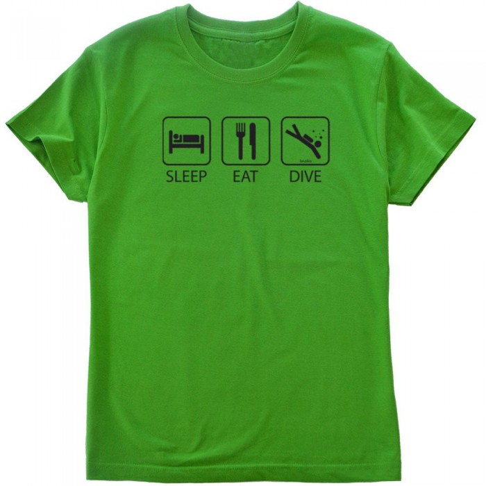 [해외]KRUSKIS Sleep Eat And Dive 반팔 티셔츠 10136696363 Green