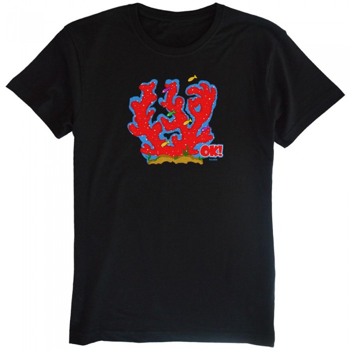 [해외]KRUSKIS Coral OK 반팔 티셔츠 10136696370 Black