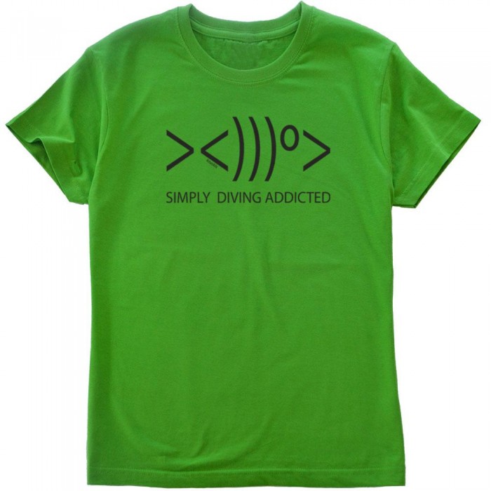 [해외]KRUSKIS Simply Diving Addicted 반팔 티셔츠 10136696377 Green
