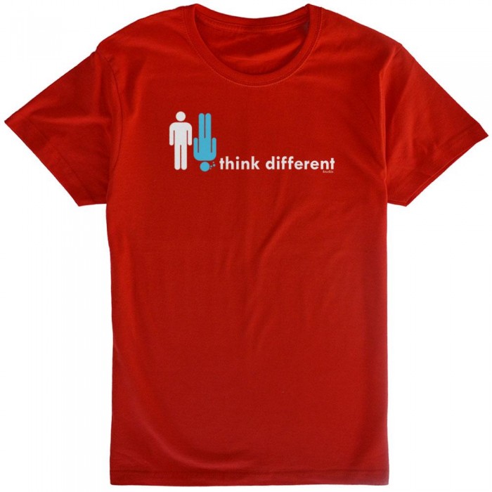 [해외]KRUSKIS Think Different 반팔 티셔츠 10136696396 Red