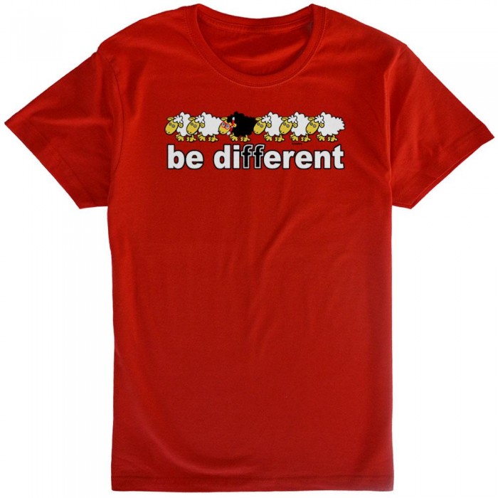 [해외]KRUSKIS Be Different 반팔 티셔츠 10136696405 Red