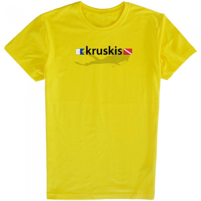[해외]KRUSKIS 반팔 티셔츠 Diver Flags 10136696410 Yellow