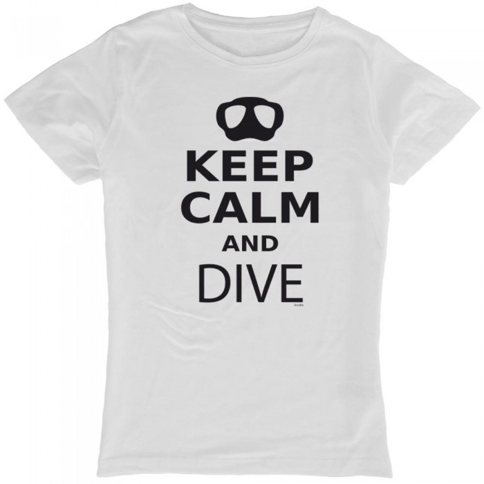 [해외]KRUSKIS Keep Calm and Dive 반팔 티셔츠 10136696412 White