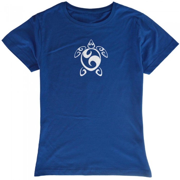 [해외]KRUSKIS Sea 터틀 Tribal 반팔 하이넥 티셔츠 10136696416 Royal Blue