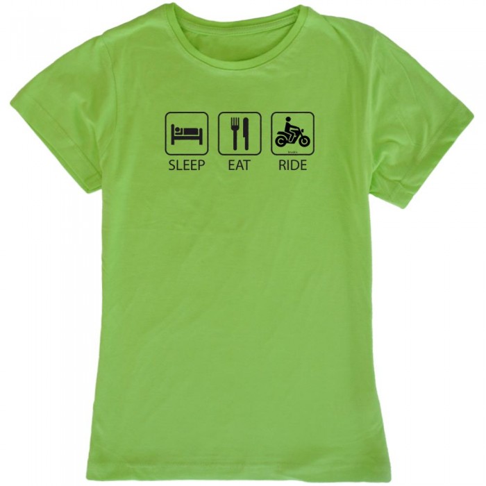 [해외]KRUSKIS Sleep Eat And Ride 반팔 티셔츠 9136696569 Light Green