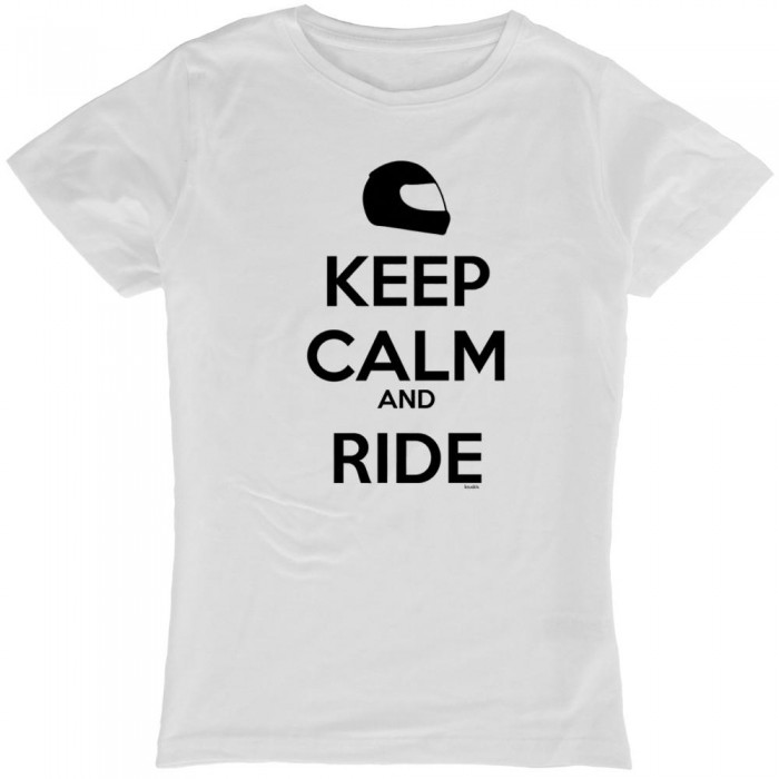 [해외]KRUSKIS Keep Calm And Ride 반팔 티셔츠 9136696571 White