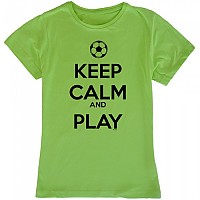 [해외]KRUSKIS 반팔 티셔츠 Keep Calm And Play Football 3135920230 Light Green