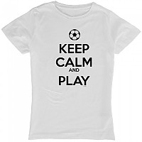 [해외]KRUSKIS Keep Calm And Play Football 반팔 티셔츠 3136696612 White