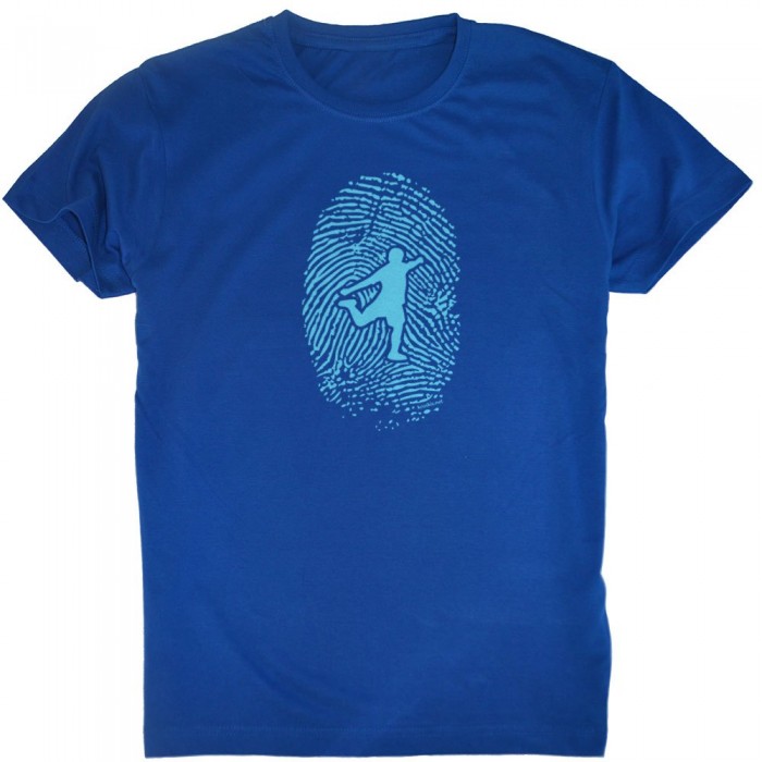 [해외]KRUSKIS Football Fingerprint 반팔 티셔츠 3137039784 Royal Blue
