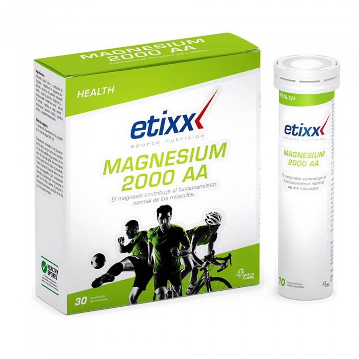 [해외]ETIXX 마그네슘 2000 AA 3 단위 10 단위 중립적 맛 정제 상자 6137026937