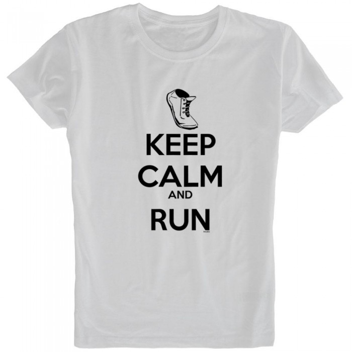 [해외]KRUSKIS Keep Calm And Run 반팔 티셔츠 6136696574 White