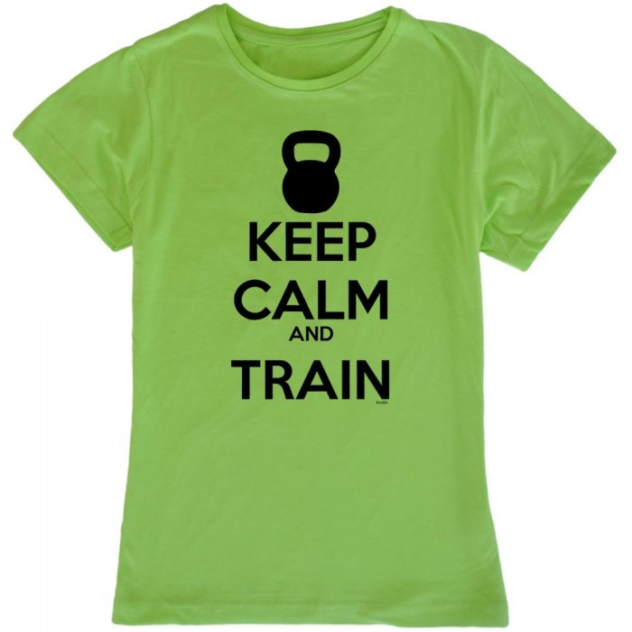 [해외]KRUSKIS Keep Calm And Train 반팔 티셔츠 7135920244 Light Green