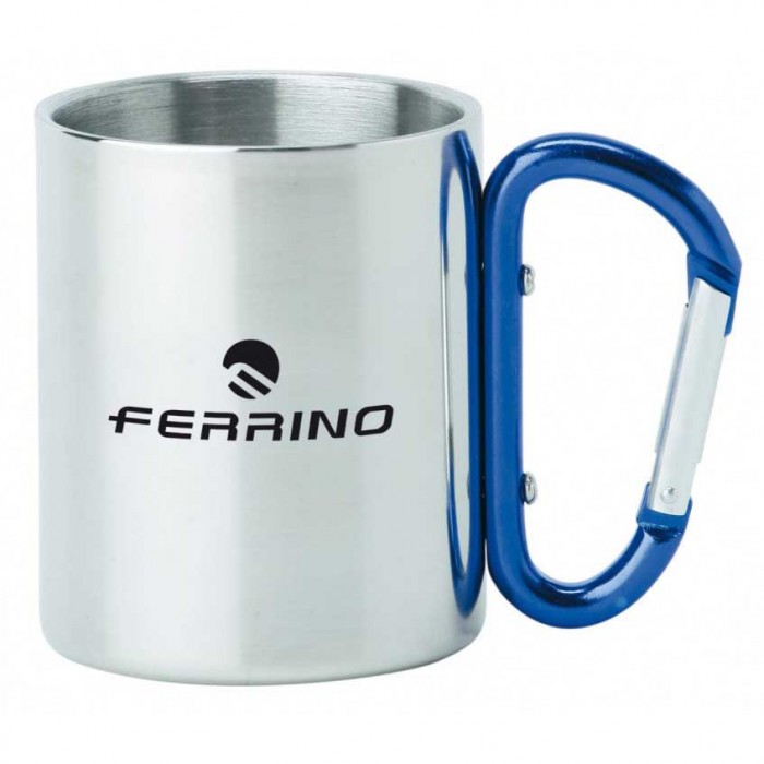 [해외]FERRINO 카라비너가 있는 컵 Inox 4137153159 Silver