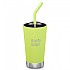 [해외]KLEAN KANTEEN Insulated Tumbler 473ml Straw 뚜껑 보온 4137153688 Juicy Pear