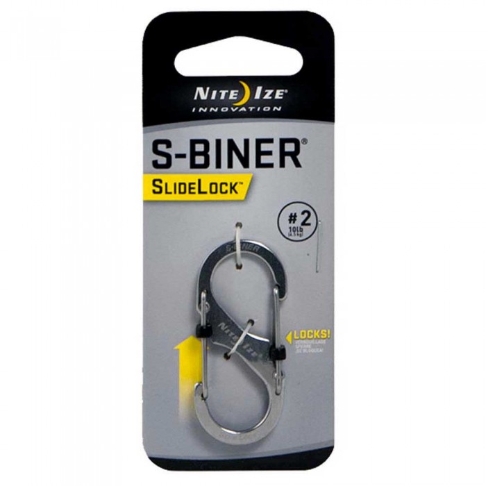 [해외]NITE IZE 강철 열쇠 고리 SlideLock S-Biner 2 4135919289 Metal