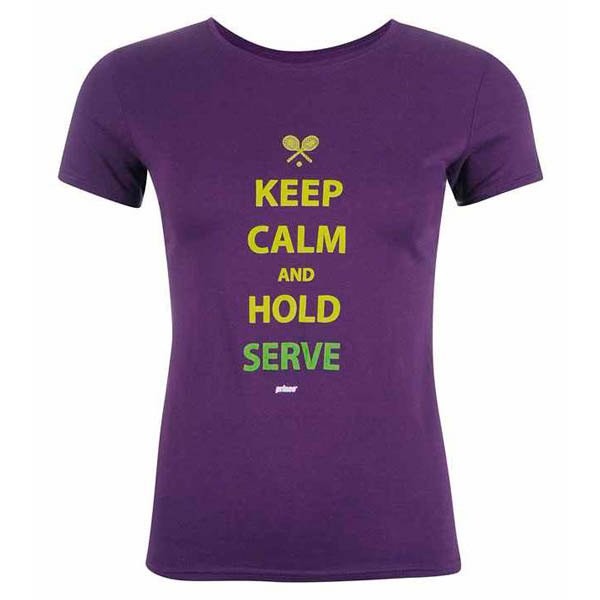 [해외]PRINCE 반소매 티셔츠 Keep Calm And Hold Serve 12137139904 Purple / Yellow