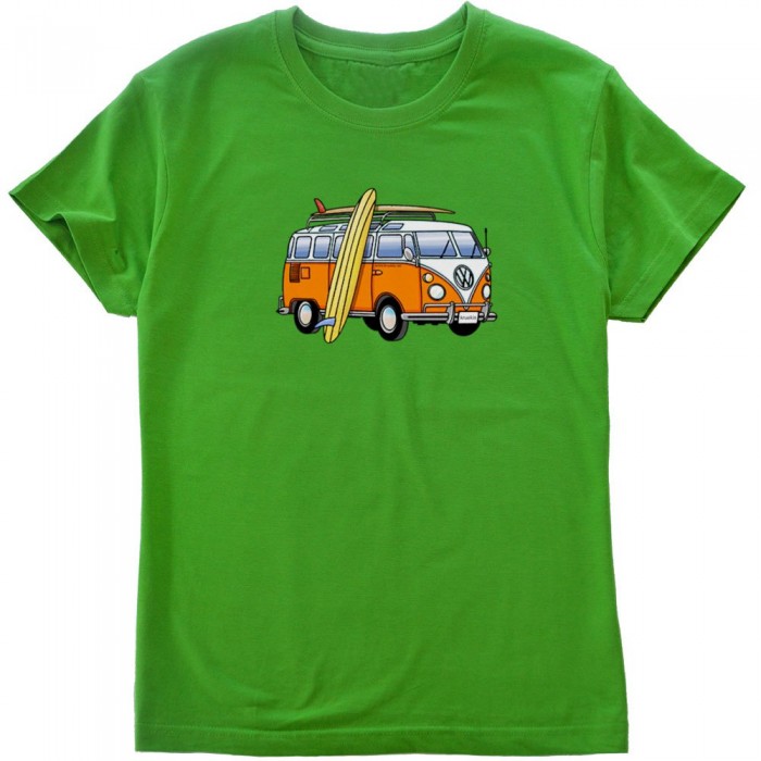 [해외]KRUSKIS 반팔 티셔츠 Hippie Van Surf 14137184419 Green