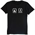 [해외]KRUSKIS 프로blem 솔루션 Surf 반팔 티셔츠 14135920261 Black