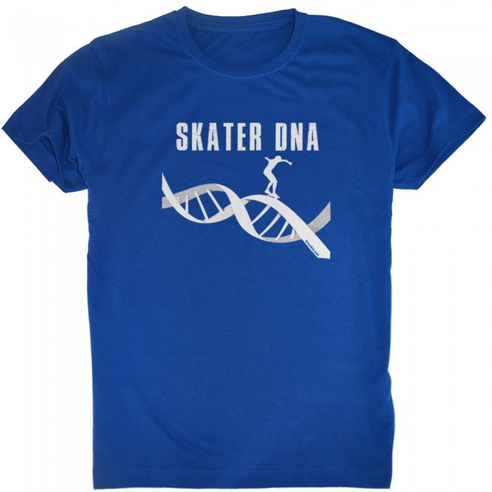[해외]KRUSKIS 반팔 티셔츠 Skateboard DNA 14136887506 Royal Blue