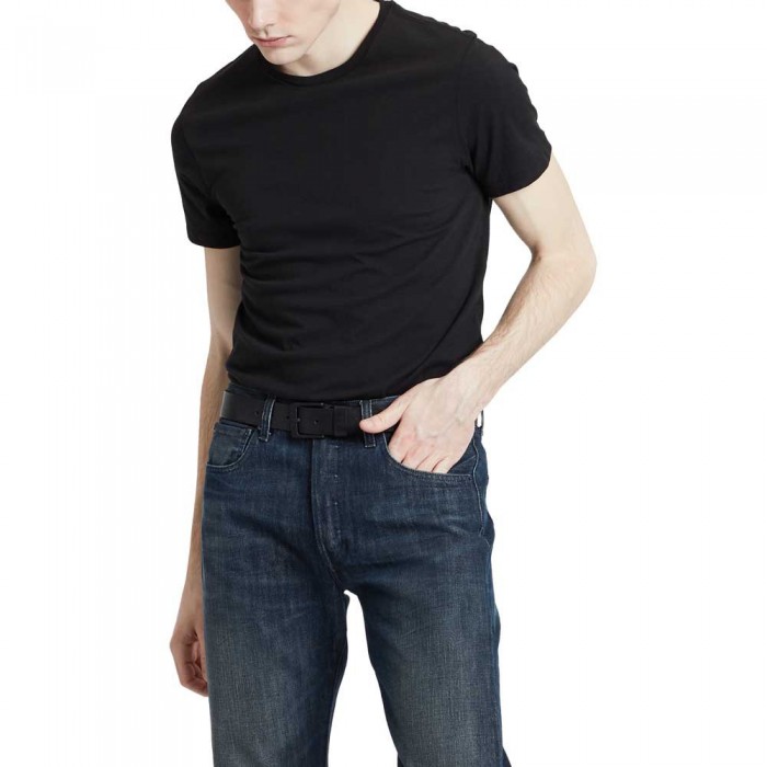 [해외]리바이스 크루 넥 Slim 2 단위 짧은 소매 티셔츠 137259572 Black