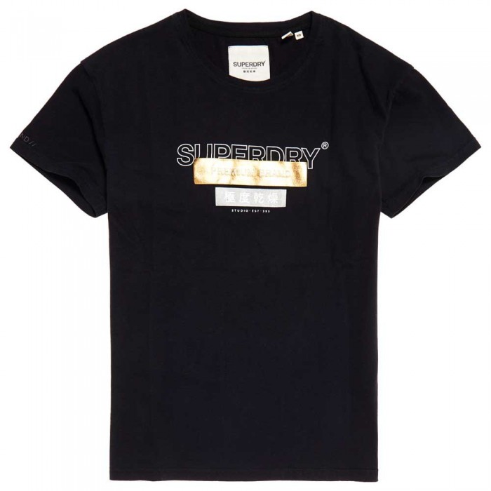 [해외]슈퍼드라이 Premium Brand Patch Portland 반팔 티셔츠 137134023 Black