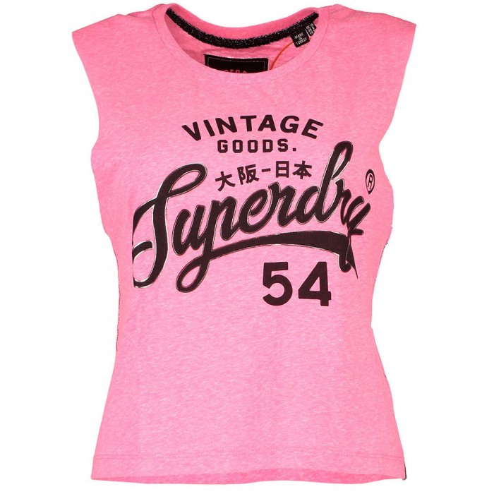 [해외]슈퍼드라이 민소매 티셔츠 54 굿s Rock 137043044 Neon Pink Snowy