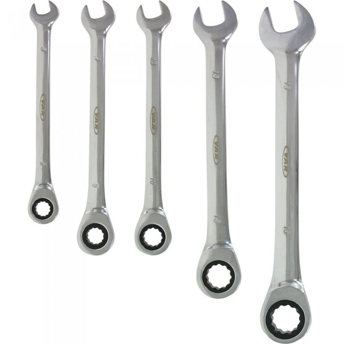 [해외]VAR 도구 Set Of 5 Rachet Combination Wrenches 1136087162 Silver