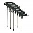 [해외]VAR 도구 Set Of 7 P Handled Hex Wrenches 1136280209 Black / Silver