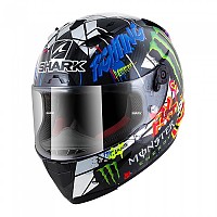 [해외]샤크 풀페이스 헬멧 Race-R PC Lorenzo Catalunya GP 9136993897 Carbon / Chrome / Green