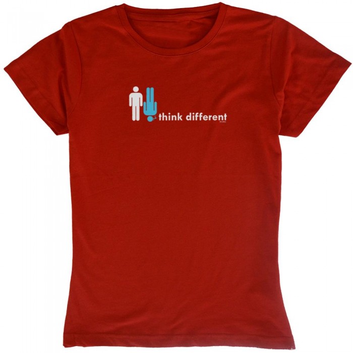 [해외]KRUSKIS Think Different 반팔 티셔츠 10136696448 Red