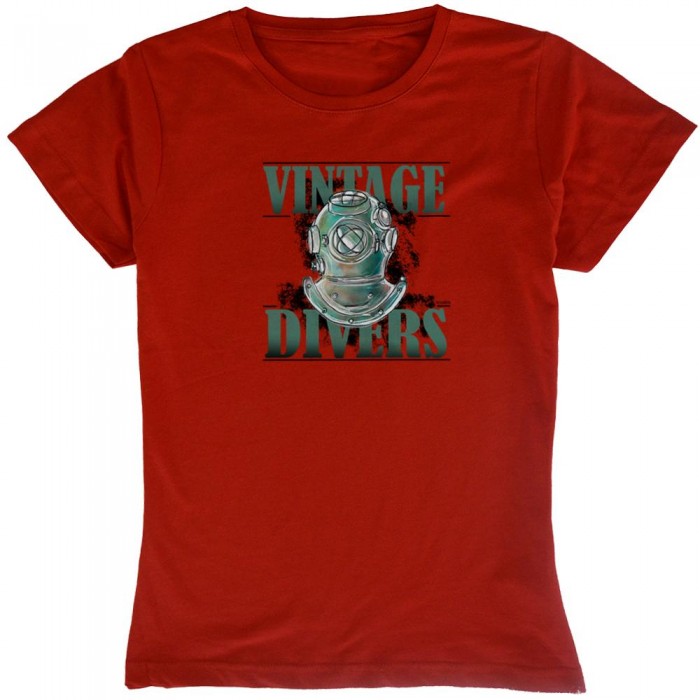 [해외]KRUSKIS Vintage Divers 반팔 티셔츠 10136696454 Red