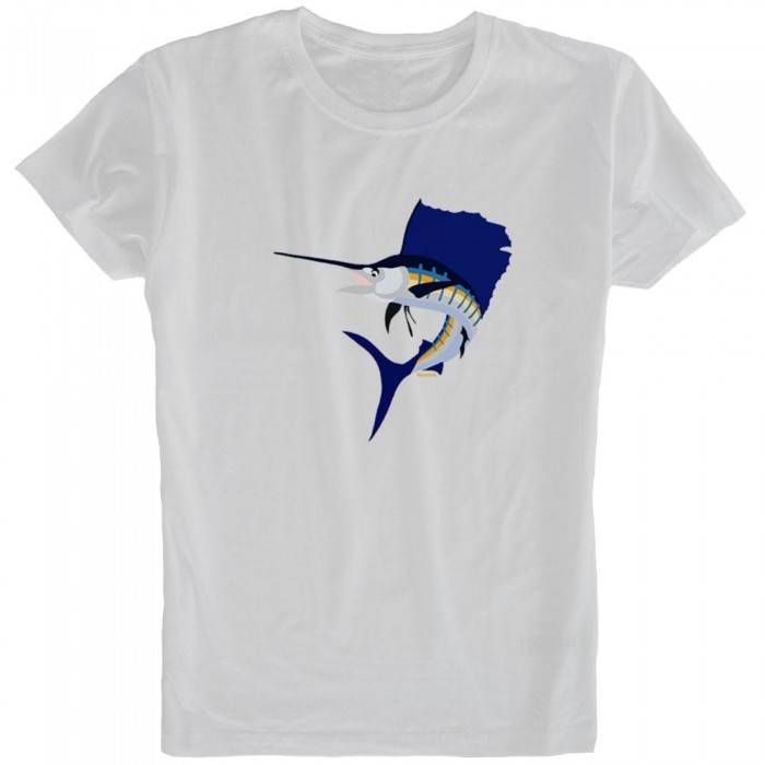 [해외]KRUSKIS 반팔 티셔츠 Jumping Sailfish 10136696550 White