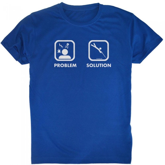 [해외]KRUSKIS 프로blem 솔루션 Spearfishing 반팔 티셔츠 10136887454 Royal Blue